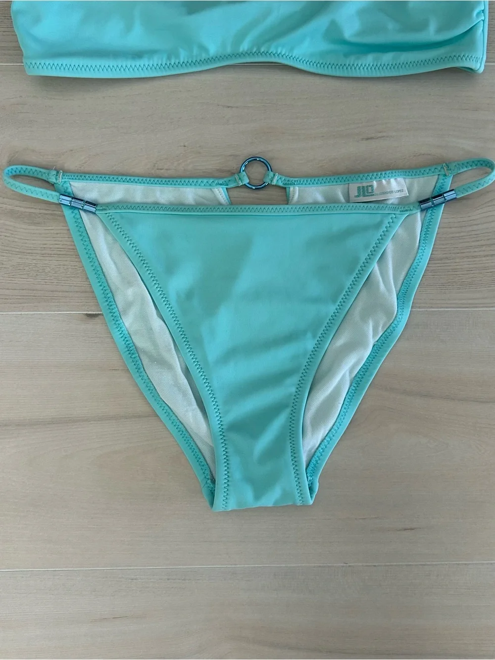 light blue y2k jlo bikini set